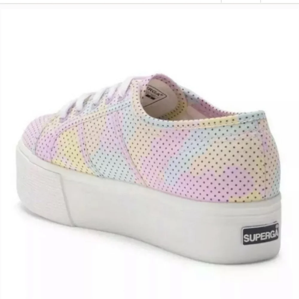 Superga Pastel Tye Dye Platform Sneaker Sz 8/38